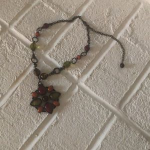 Brown Flower Necklace